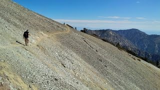 The Scariest Section Of Devils Backbone Trail Mt Baldy [upl. by Toland77]