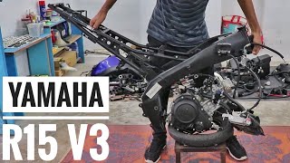 Rebuild Timelapse  Yamaha R15 V3 [upl. by Ulrica]