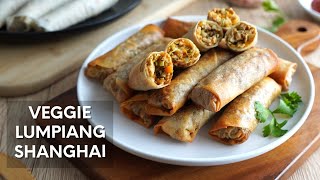 Veggie Lumpiang Shanghai Recipe  Filipino Spring Rolls [upl. by Greenburg]