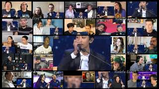 quotEXOK  Sabor a Mi Music Bank HOT Stage 20141112quot Reaction Mashup by VioletaEcoy [upl. by Ybhsa]