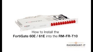 FortiGate 60E60EPOE60EDSL60F61E61F70F71FFortiADC 60F Rackmount Kit Installation RMFRT10 [upl. by Raual]