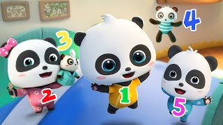 Five Little Pandas  Baby Panda Family  Nursery Rhymes amp Kids Song  Baby Panda [upl. by Quin]