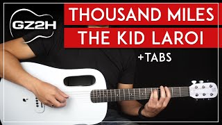 Thousand Miles Guitar Tutorial The Kid LAROI Guitar Lesson Intro Riff  Easy Chords [upl. by Oalsecnew112]