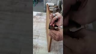 como pintar madera con pintura de aceite 4ta pte [upl. by Anairt]