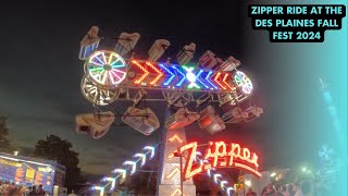 Zipper Ride At The Des Plaines Fall Fest 2024 [upl. by Bradney954]