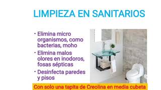 Cómo usar la Creolina en tu casa [upl. by Routh808]