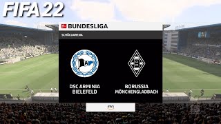 FIFA 22  Arminia Bielefeld vs Gladbach  Bundesliga  PS4 [upl. by Stella]