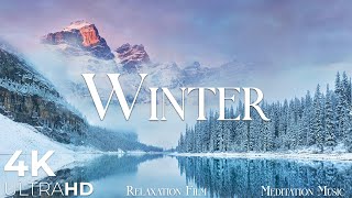 Winter • 4K Nature Relaxation Film • Peaceful Relaxing Music • Video UltraHD [upl. by Eiramlatsyrk]