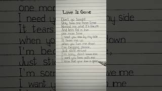 love is gone slander lyrics acoustic loveisgone slander lyrics acoustic [upl. by Bathesda]