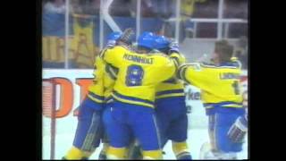 VMguldet i ishockey 1991 Rapportinslag 19910504 [upl. by Querida96]