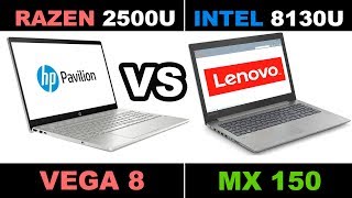 Vega 8 mobile vs MX150 Performance Test Laptop [upl. by Manvel]