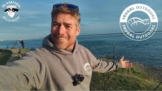 Match fishing the Solent Early morning Black Bream Smooth Hound Fishing uk Isle of Wight [upl. by Neirol]