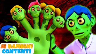 Canzone della famiglia delle dita zombi per bambini  Filastrocche Halloween  Ai Bambini Contenti [upl. by Analra986]