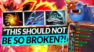 1 NETWORTH CARRY OGRE MAGI BUILD Broken in 735b  Dota 2 Offlane Guide [upl. by Khan]