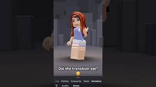 Did the transition eat 🤭😛 roblox robloxshorts [upl. by Divan94]