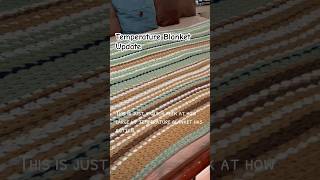 Quick Crochet Temperature Blanket Update crochetblanket [upl. by Humble]