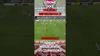 Losowe Gole Polskiej Reprezentacji  Mierzejewski VS Czarnogóra shorts football piłkanożna gol [upl. by Ric792]