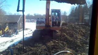 Filling payloader with a Drott [upl. by Dino]