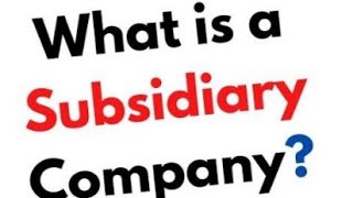 Subsidiary company meaning in tamil [upl. by Alleon]