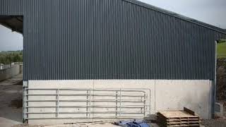 Double slatted tank Beef shed with crush area [upl. by Nuahsel]