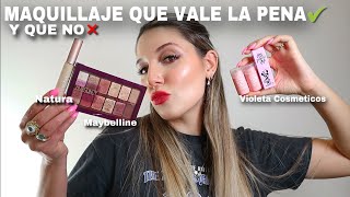 MAQUILLAJE QUE VALE LA PENA COMPRAR Y EL QUE NO Natura violeta y maybelline Cuidandoelbolsillo [upl. by Halika]