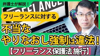 フリーランス保護法が施行！規制内容・適用範囲・事業者が必要な対応を弁護士が解説 [upl. by Atikir]