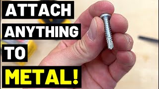 These Screws CAN DRILL STRAIGHT INTO METAL SelfDrilling ScrewsFasten Anything To Metal [upl. by Pritchard]