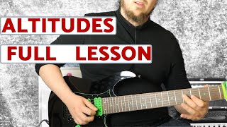 Altitudes  FULL GUITAR LESSON  Jason Becker [upl. by Aicnetroh915]