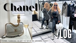 CHANEL 24K FallWinter 2024 ReadytoWear TryOn  Harrods party  Luxury Shopping Vlog [upl. by Nek]