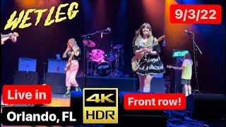 WET LEG  FRONT ROW  Live In Orlando Florida September 3 2022 Concert 4K HDR Video [upl. by Bertero]