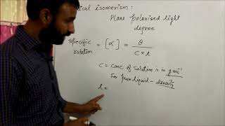 Specific rotation  formula amp calculation of specific rotation by suresh sir  Optical isomerism [upl. by Dowling]