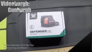 Gunburgh Vortex Defender CCW Red Dot Unboxerizing and Blastin [upl. by Andert443]