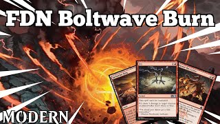 TURBO Life Total Control  FDN Boltwave Burn  Modern  MTGO [upl. by Yalonda121]