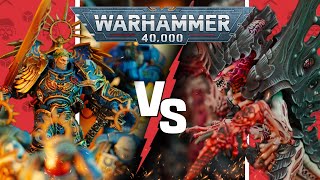 Ultramarines vs Tyranids  Warhammer 40k Battle Report [upl. by Akilat]