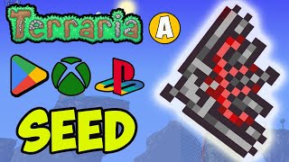 Terraria how to get VAMPIRE KNIVES fast SEED for 14495 Android XBOX One PS 4 Switch [upl. by Ashlie]