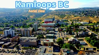 Downtown Kamloops BC Canada Drone 4K [upl. by Llerreg]