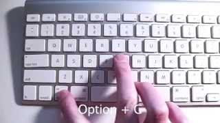 How to Type Copyright Symbol With a Mac [upl. by Peer]