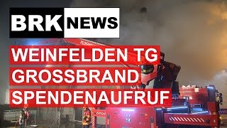 Weinfelden TG Brand in Wohn und Geschäftshaus [upl. by Aidyn]