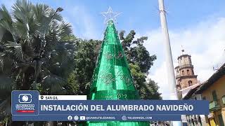 Instalación del alumbrado navideño [upl. by Ybor]