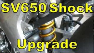 SV650 Shock Swap  Quick and Dirty [upl. by Etnom]