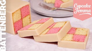 Classic Battenberg Cake Recipe Tutorial  Cupcake Jemma [upl. by Madlin]