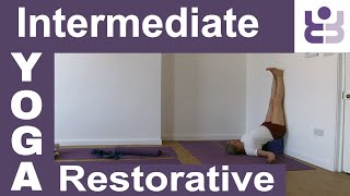 Intermediate Iyengar Yoga  Restorative Class [upl. by Mountford]