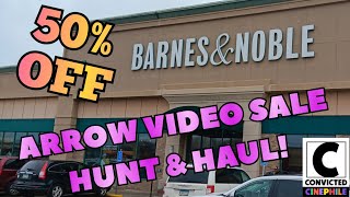 BARNES amp NOBLE ARROW VIDEO 50 OFF SALE MOVIE HUNT amp 4K HAUL UNBOXING [upl. by Einitsed]