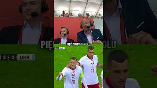 REAKCJA NA GOLE KOMENTATORZY JACEK LASKOWSKI I MARCIN ŻEWŁAKOW PODCZAS MECZU POLSKA VS UKRAINA [upl. by Ping]