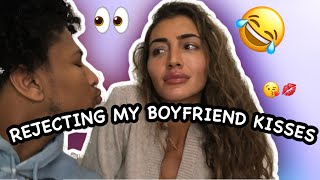 REJECTING MY BOYFRIENDS KISSES PRANK HE GOT MAD [upl. by Fu716]