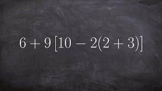 Using the order of operations for an expression with two parentheses [upl. by Eduino601]