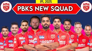 IPL 2025  Punjab Kings Team Full Squad  PBKS New Squad 2025  PBKS Team Players List 2025 [upl. by Suvart203]