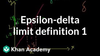 Epsilondelta limit definition 1  Limits  Differential Calculus  Khan Academy [upl. by Kcired]