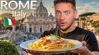 ROME FOOD TOUR  First Time Trying Traditional Dishes in Italy [upl. by Varney713]