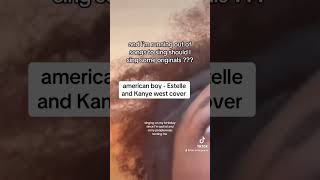 american boy  Estelle cover cover singing estelle kanyewest [upl. by Nnahsal523]